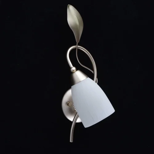 Бра Верона 334023401 MW-Light белый на 1 лампа, основание золотое в стиле флористика  фото 4