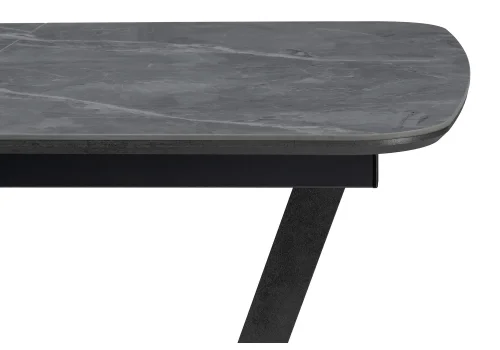 Стол на тумбе Петир 120(160)х80х75 larka grey / черный 588012 Woodville столешница серая из керамика фото 8