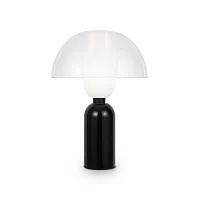 Настольная лампа Memory MOD177TL-01B Maytoni прозрачная 1 лампа, основание чёрное металл в стиле современный арт-деко 