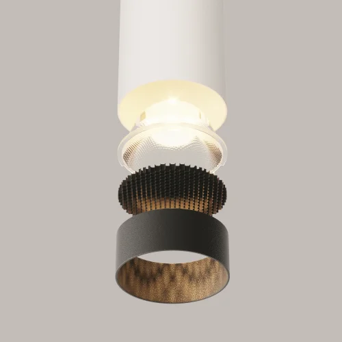 Светильник подвесной Focus LED P072PL-L12W3K-1 Maytoni белый на 1 лампу, основание белое в стиле современный хай-тек трубочки фото 18