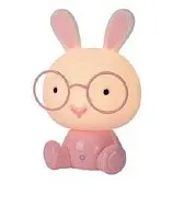 Настольная лампа DODO RABBIT 71591/03/66 Lucide розовая на 1 лампу, основание розовое полимер в стиле современный 