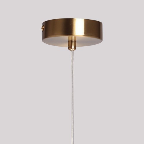 Светильник подвесной Кьянти 720011801 DeMarkt прозрачный 1 лампа, основание бронзовое в стиле современный  фото 7