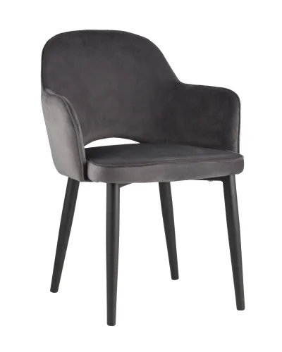 Стул Венера NEW, велюр серый УТ000031297 Stool Group, серый/велюр, ножки/металл/чёрный, размеры - ****585*645
