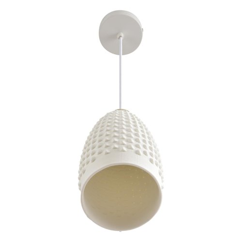 Светильник подвесной Canestra 8350/1B Lumion белый на 1 лампу, основание белое в стиле современный фото 4