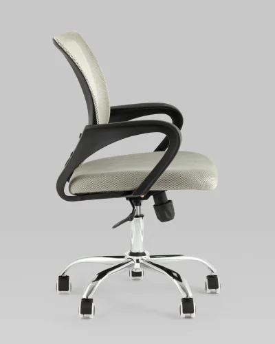 Кресло офисное TopChairs Simple New, серый УТ000037108 Stool Group, серый/ткань, ножки/металл/хром, размеры - 520*1020***560*530 фото 2