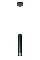 Светильник подвесной Floris 35413/01/33 Lucide зелёный 1 лампа, основание зелёное в стиле современный линейный