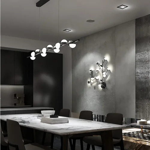 Настенный светильник HILVI WALL L83 Pink 209183-26 ImperiumLoft белый на 16 ламп, основание розовое в стиле современный фото 14