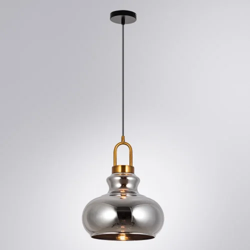 Светильник подвесной Bell A1992SP-1PB Arte Lamp серый 1 лампа, основание медь в стиле современный выдувное фото 2