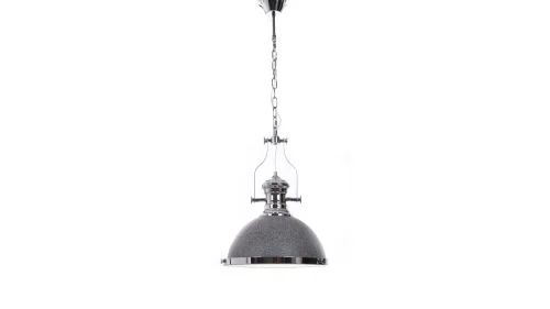 Светильник подвесной лофт Etorre LDP 710-300 GRANIT Lumina Deco серый серебряный 1 лампа, основание хром в стиле лофт  фото 2