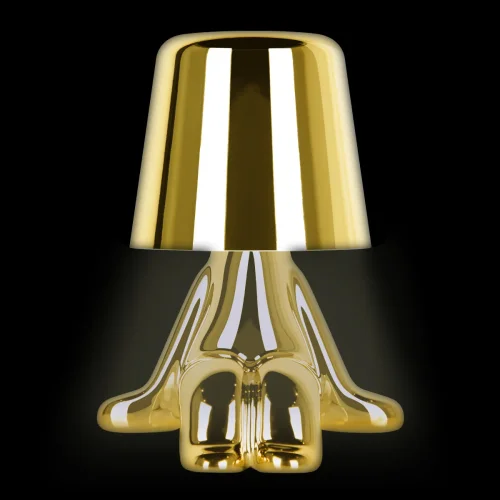 Настольная лампа LED Brothers 10233-D Gold LOFT IT золотая 1 лампа, основание золотое металл в стиле модерн животные фото 2