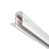 Шинопровод трек встраиваемый 1м Magnetic track system Exility TRX034-421W Maytoni белый в стиле хай-тек современный для светильников серии Magnetic track system Exility шинопровод встраиваемый exility тонкая магнитная магнитный