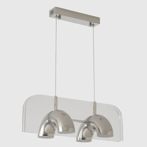 Светильник подвесной ЛЕД ELEMENT SP24W LED CHROME Crystal Lux белый на 1 лампу, основание хром в стиле лофт линейный фото 2