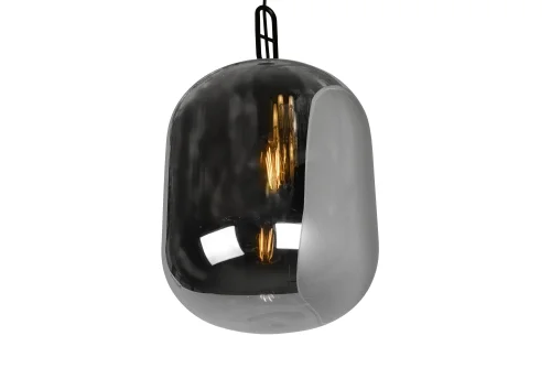 Светильник подвесной Mono 8792M/1P GR+BK iLamp серый чёрный 1 лампа, основание чёрное в стиле лофт современный  фото 3