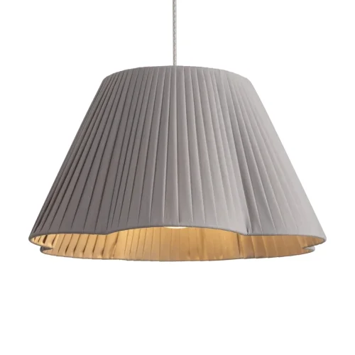 Светильник подвесной Sylvia FR2056PL-01GR Freya серый на 1 лампу, основание латунь в стиле классический прованс фото 17