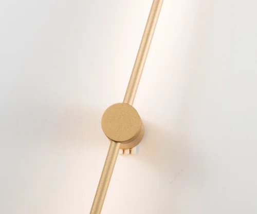 Бра LED Локи 08423-120,33(3000K) Kink Light матовый золото на 1 лампа, основание матовое золото в стиле минимализм хай-тек современный отражённый свет фото 2