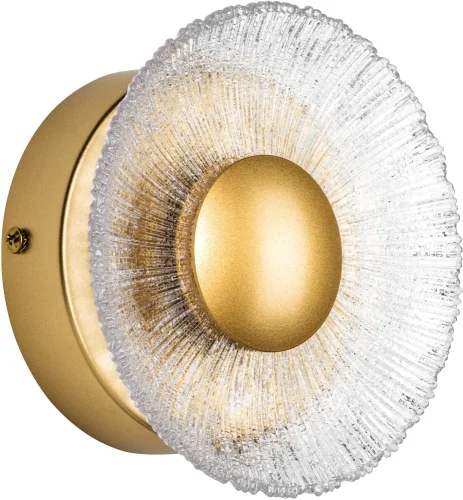 Бра LED Erica 609602 Lightstar прозрачный на 1 лампу, основание золотое в стиле арт-деко современный 