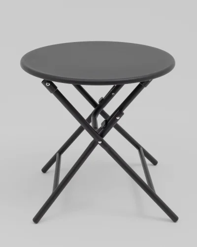Комплект складной мебели для сада Soley, тёмно-серый УТ000039923 Stool Group на 1 , основание в стиле кантри раскладной фото 5