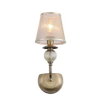 Бра GRAZIA SL185.301.01 Evoluce бежевый 1 лампа, основание бронзовое в стиле классика 