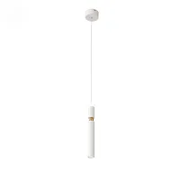 Светильник подвесной LED sensor Tuore SL1592.503.01 ST-Luce белый 1 лампа, основание белое в стиле хай-тек трубочки