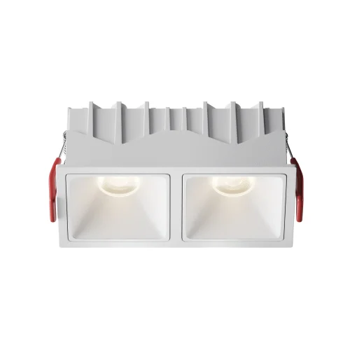 Светильник точечный LED Alfa LED DL043-02-10W4K-SQ-W-1 Maytoni белый на 1 лампу, основание белое в стиле современный хай-тек прямоугольный
