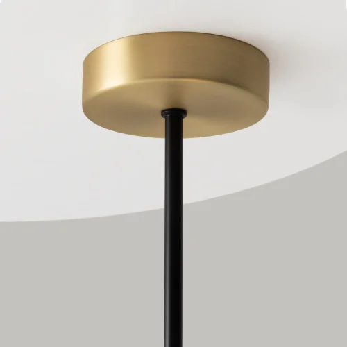 Светильник подвесной Nostalgia MOD048PL-02G Maytoni белый на 2 лампы, основание матовое золото в стиле современный шар фото 5