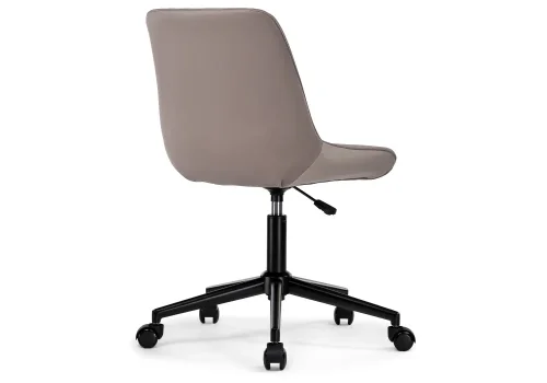 Компьютерное кресло Сеона латте / черный 583975 Woodville, латте/велюр, ножки/металл/чёрный, размеры - *930**** фото 5