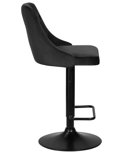 Стул барный набор 2 шт. SET-2 5021_BlackBase-LM JOSEPH BLACK, цвет сиденья черный велюр (MJ9-101), цвет основания черный Dobrin, /велюр, ножки/металл/чёрный, размеры - 890*1100***480*540 фото 3 Стул барный набор 2 шт. SET-2 5021_BlackBase-LM JOSEPH BLACK, цвет сиденья черный велюр (MJ9-101), цвет основания черный Dobrin, /велюр, ножки/металл/чёрный, размеры - 890*1100***480*540 фото 3