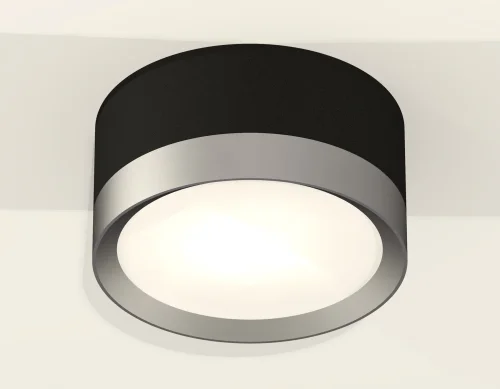 Светильник накладной XS8102003 Ambrella light чёрный 1 лампа, основание чёрное в стиле хай-тек круглый фото 2