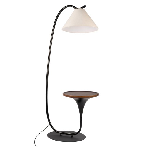 Торшер Шарлотт / Charlotte 10568F Black LOFT IT со столиком изогнутый бежевый на 1 лампу, основание чёрное в стиле кантри винтаж фото 3 Торшер Шарлотт / Charlotte 10568F Black LOFT IT со столиком изогнутый бежевый на 1 лампу, основание чёрное в стиле кантри винтаж фото 3