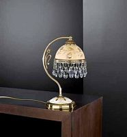 Настольная лампа P 6906 P Reccagni Angelo жёлтая 1 лампа, основание золотое латунь дерево металл в стиле классический 