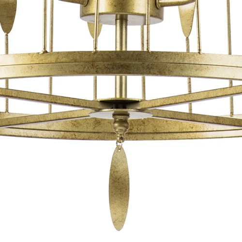 Светильник подвесной Firenze 725163 Lightstar золотой 6 ламп, основание золотое в стиле арт-деко  фото 5
