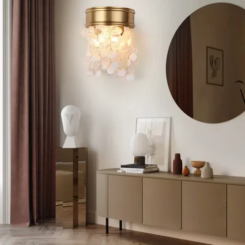 Настенный светильник VERONA WALL B L35 209169-23 ImperiumLoft прозрачный на 3 лампы, основание латунь в стиле современный фото 14