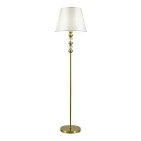 Торшер Aurora SL2003.305.01 ST-Luce белый на 1 лампу, основание латунь в стиле классический 