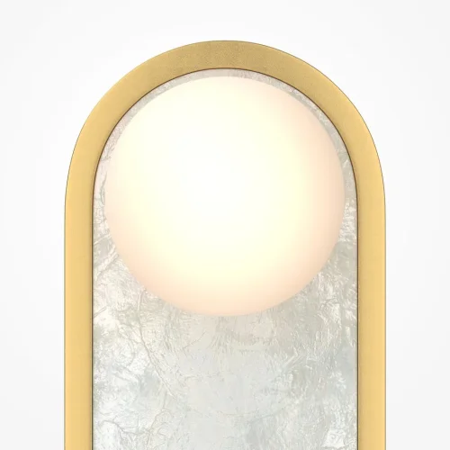 Бра LED Perlamour MOD473WL-L20BSK Maytoni белый на 1 лампу, основание латунь в стиле современный панно фото 2