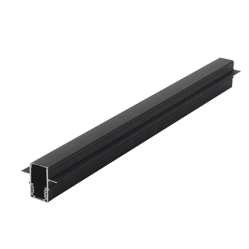 Шинопровод встраиваемый магнитный для ГКЛ 12,5 мм CLT 0.123 02 L2000 BL Crystal Lux чёрный в стиле современный для светильников серии Space шинопровод гкл 12мм фото 4