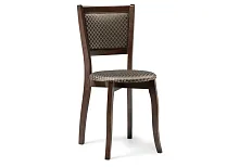 Деревянный стул Валери орех / коричневый 450680 Woodville, коричневый/ткань, ножки/массив бука/орех, размеры - ****400*480