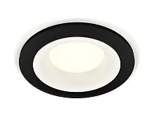 Светильник точечный XC7622001 Ambrella light чёрный белый 1 лампа, основание чёрное в стиле хай-тек современный 