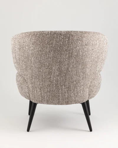 Кресло лаунж Риво, мокка УТ000041724 Stool Group, мокко/шенилл, ножки/металл/чёрный, размеры - *****мм фото 4