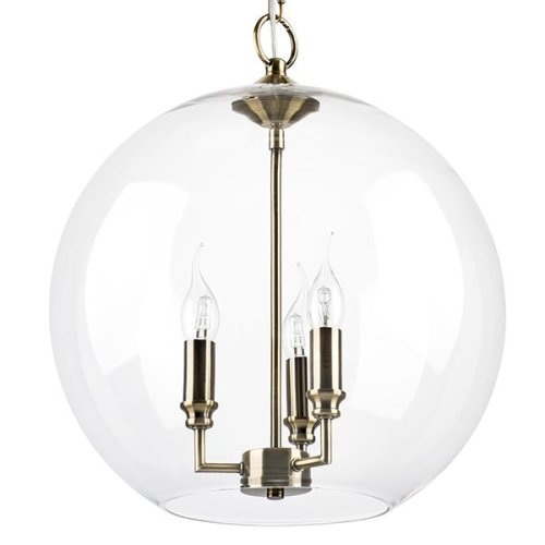 Светильник подвесной Sferico 729131 Lightstar прозрачный 3 лампы, основание латунь в стиле арт-деко  фото 2