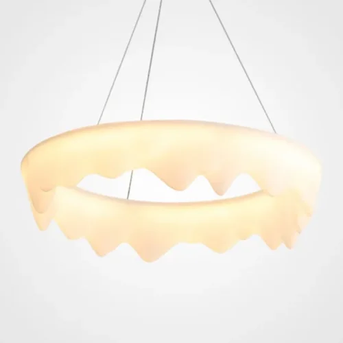 Люстра подвесная ODDLY C D65 220268-23 ImperiumLoft белая на 1 лампу, основание белое в стиле современный скандинавский минимализм 