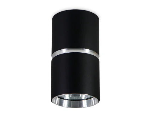 Светильник накладной TN213116 Ambrella light чёрный 1 лампа, основание чёрное в стиле минимализм хай-тек круглый фото 2