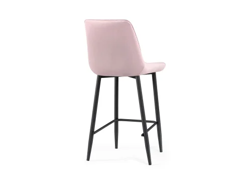 Полубарный стул Седа К розовый / черный 511173 Woodville, розовый/велюр, ножки/металл/чёрный, размеры - ****490*570 фото 4