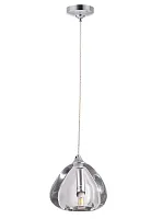 Светильник подвесной VERANO SP1 TRANSPARENT Crystal Lux прозрачный 1 лампа, основание хром в стиле современный 