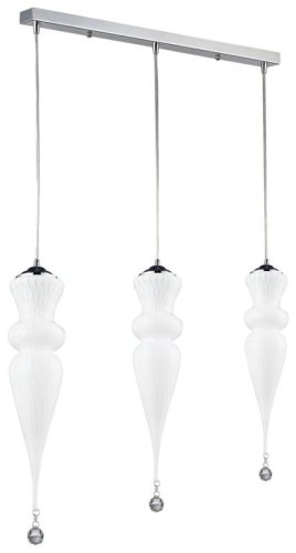 Светильник подвесной CLARA WE218.03.106 WERTMARK белый 3 лампы, основание хром в стиле современный 