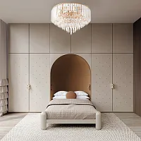 Люстра потолочная Sorrento-5509 375509/10/40/570 GD Arte Milano прозрачная на 10 ламп, основание золотое в стиле современный 
