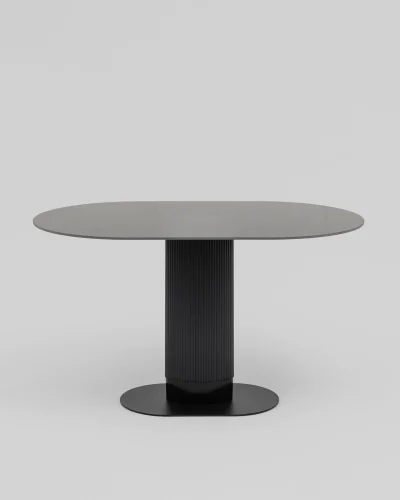 Стол обеденный Mystery 130*80 чёрный, керамика, столешница УТ000040810 Stool Group столешница чёрная из керамика фото 3