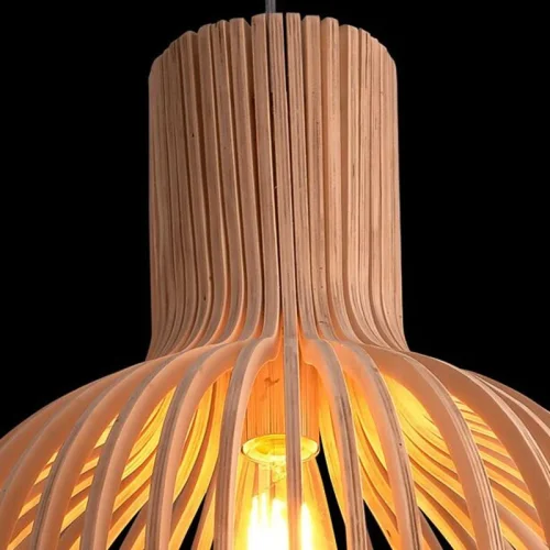 Светильник подвесной SECTO Octo 4240 Lamp Light wood 204455-22 ImperiumLoft коричневый бежевый 1 лампа, основание бежевое в стиле современный  фото 9