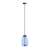 Светильник подвесной LED Knot 8133-A mini LOFT IT голубой 1 лампа, основание медь в стиле современный 