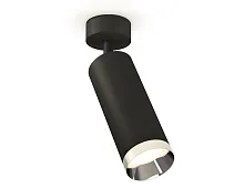 Светильник накладной XM6343003 Ambrella light чёрный 1 лампа, основание чёрное в стиле хай-тек современный круглый
