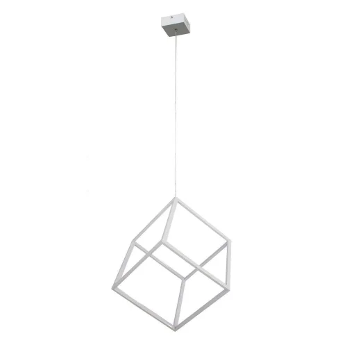 Светильник подвесной LED Куб CL719300 Citilux белый на 1 лампу, основание белое в стиле хай-тек современный куб